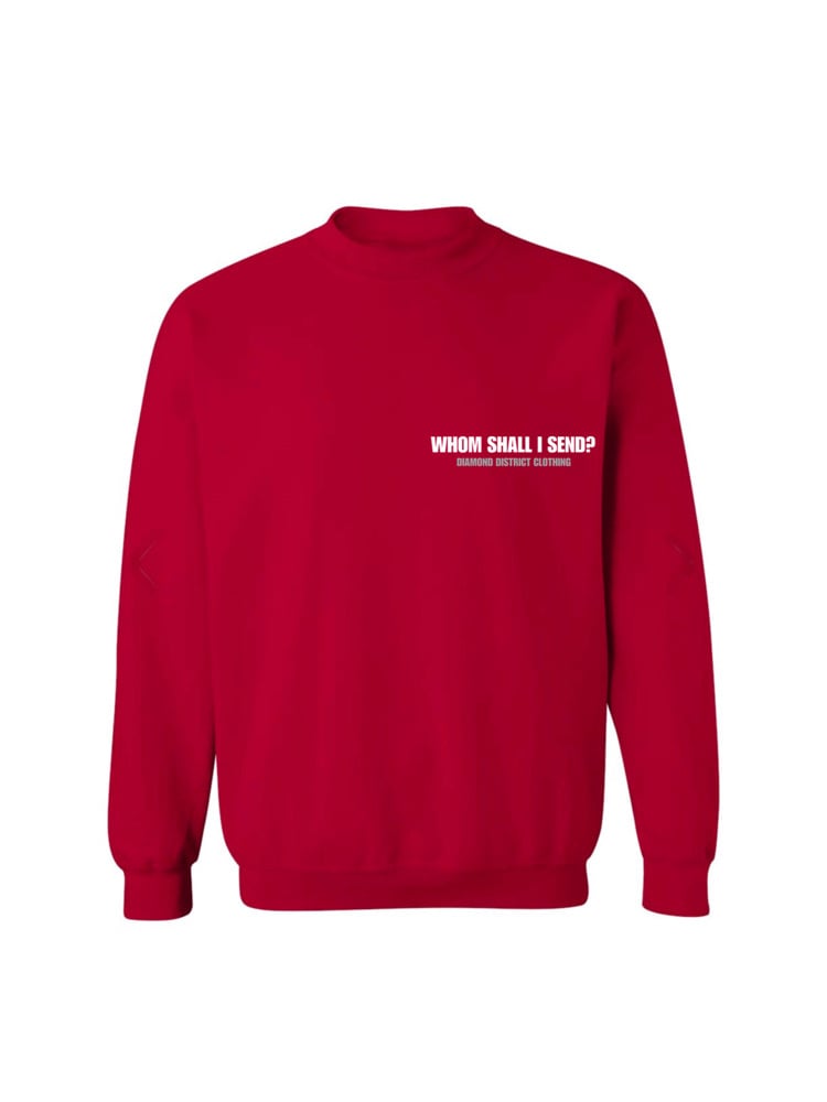 Image of Send me crewneck(cardinal red)