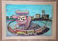 Image 1 of Full Steam ahead Embellished Drypoint