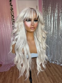 Image 3 of Icy blonde bangs luxury (ready to ship)