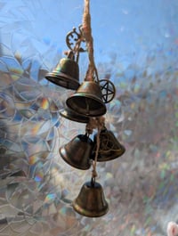 Image 3 of ✨🌙🔔 Rustic Witch Bells 🔔🌙✨