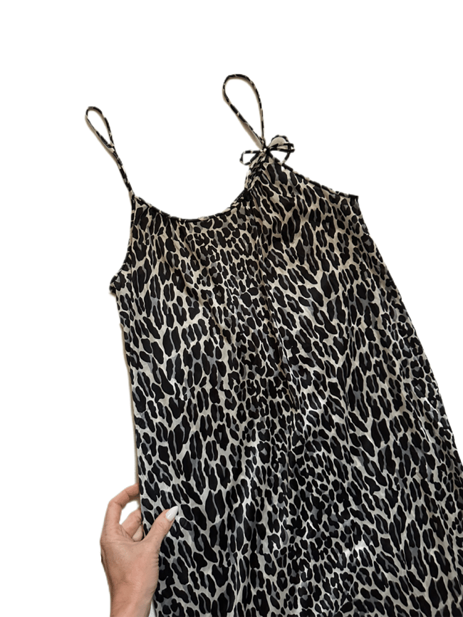 late 60s leopard slipdress
