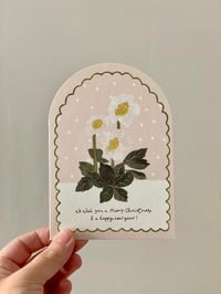 Carte de Noël Rose de Noël