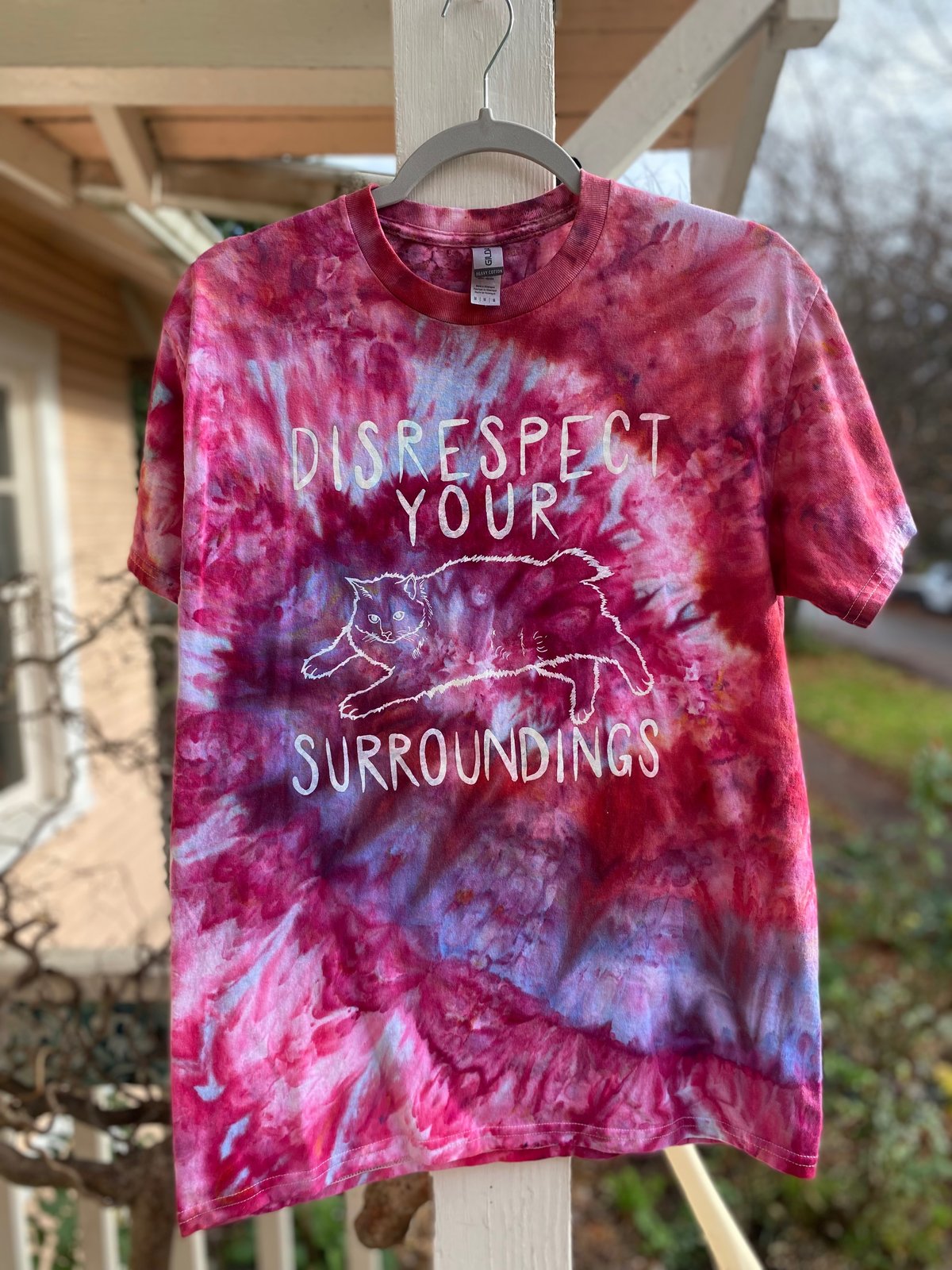 Image of MEDIUM Disrespect Your Surroundings Tie Dye Shirt 5