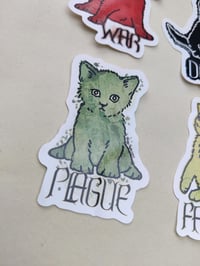 Image 5 of FOUR KITTIES OF THE APOCALYPSE sticker pack