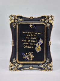 Image 2 of Resistance with each other gold violet with flowers