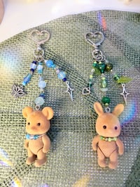 Image 1 of Animal Critter Beaded Keychains-(Bunny & Mouse)