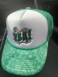 Image 1 of YBA Trucker hat (Green)