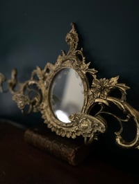 Image 9 of Magnifique porte-manteaux avec miroir, de style rocaille, fin XIXème siècle 