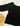 Ready Made Black Rayon Smock Top with free postage 
