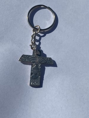 Image of Cross Half-Dollar Keychain or Necklace