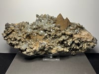 Image 1 of Quartz, Limonite, Chlorite, Hematite & UV Calcite Statement Cluster | Daye China #2861 