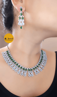Image 3 of Rebecca Green-Stunning Australian Diamond Necklace Set