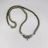 Image 2 of Death's Head Hawkmoth + Spiral Chainmaille Necklace