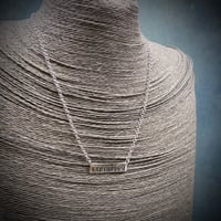 Image 5 of Eat The Rich Handmade Sterling Silver Personalised Necklace