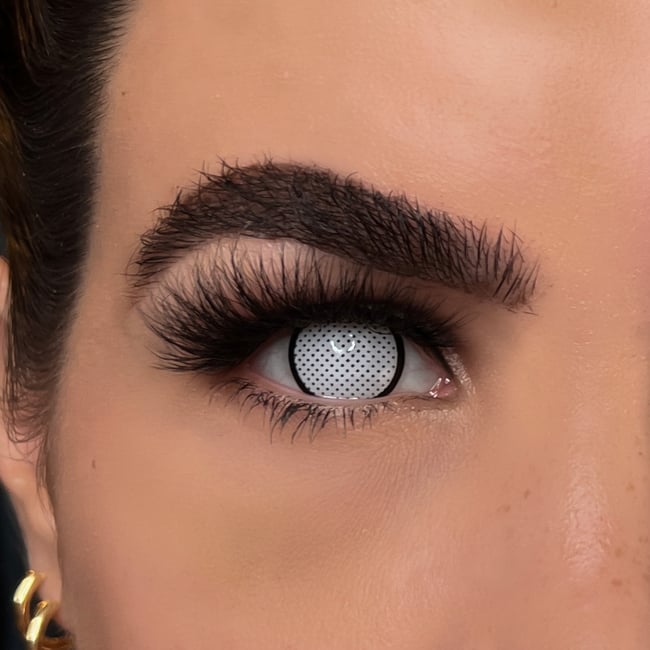 FreshTone Halloween White Mesh w/ Black Limbal