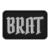 Brat Embroidered patch