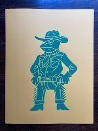 Image 2 of 'Larry Tadpole' blockprints