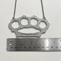 Image 4 of bones brass knuckle necklace 