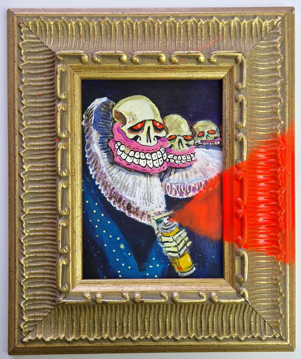 Ruffnecks (Framed canvas panel 