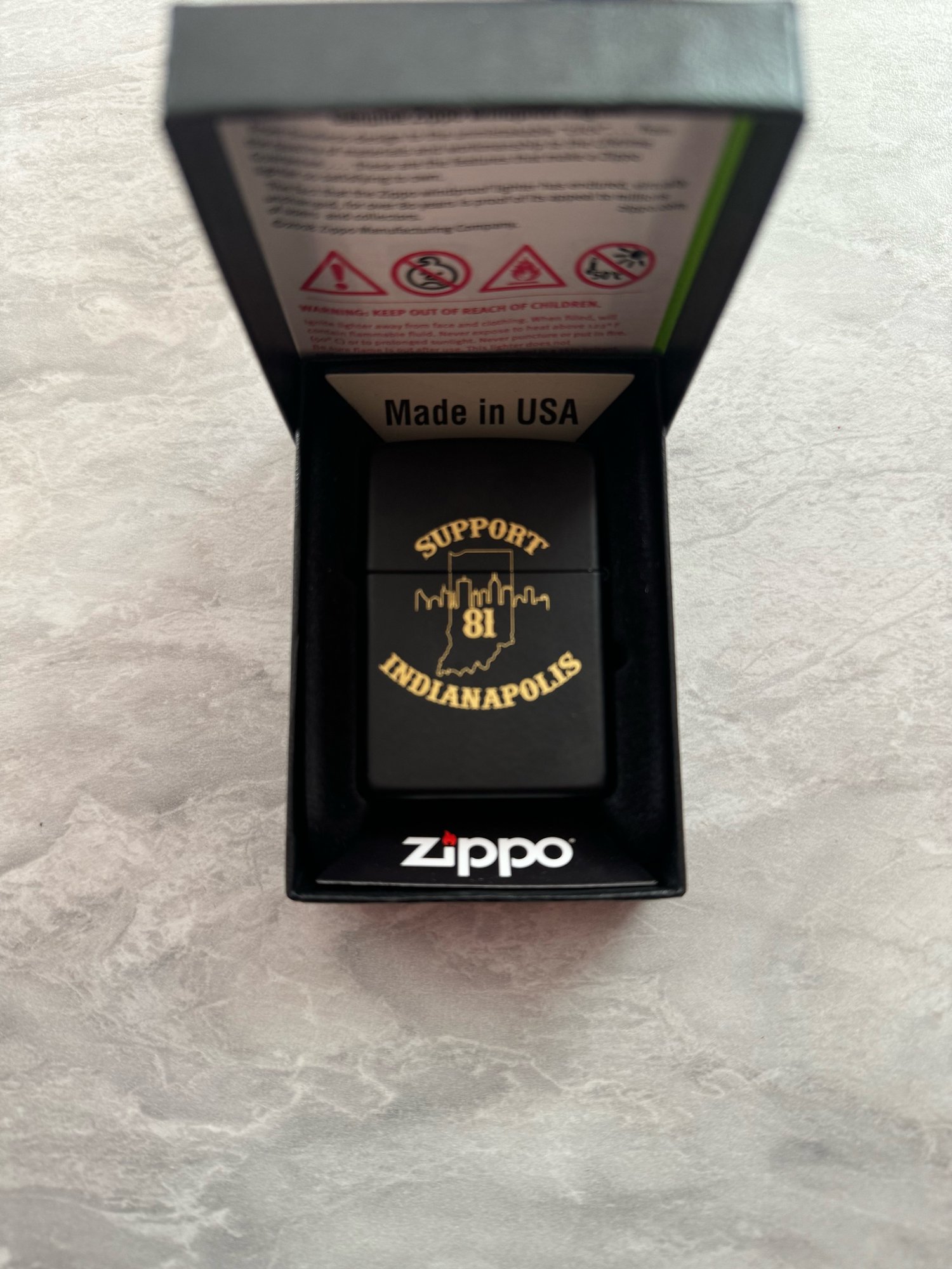 Image of Indy Support Zippo