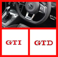 X1 Vw Golf Mk7/7.5 Steering Wheel Badge Overlay GTI-GTD