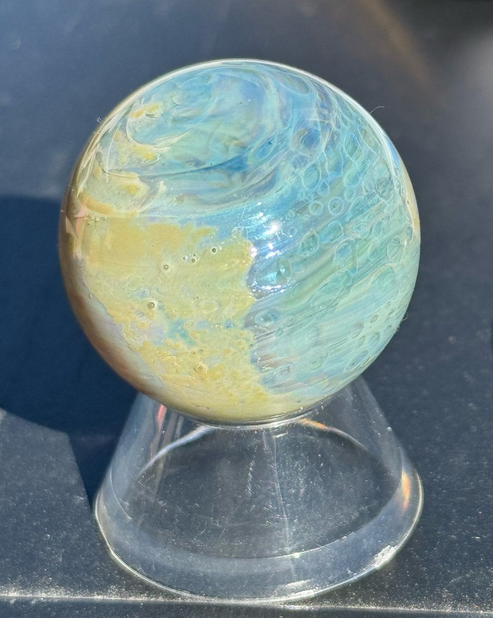 Image of Blue Silver Planet Marble