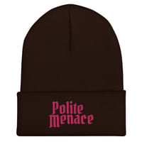 Image 6 of Polite Menace Cuffed Beanie cap