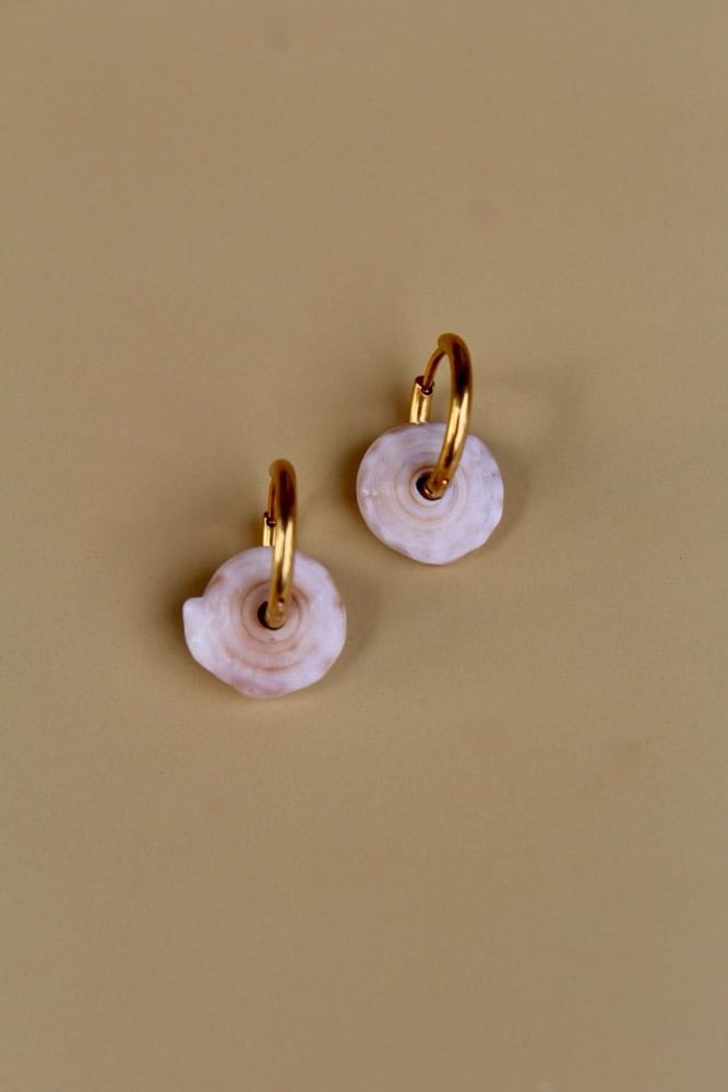 Image of Puka huggie hoops