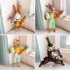 Gentleman Rabbit with Egg and Carrots