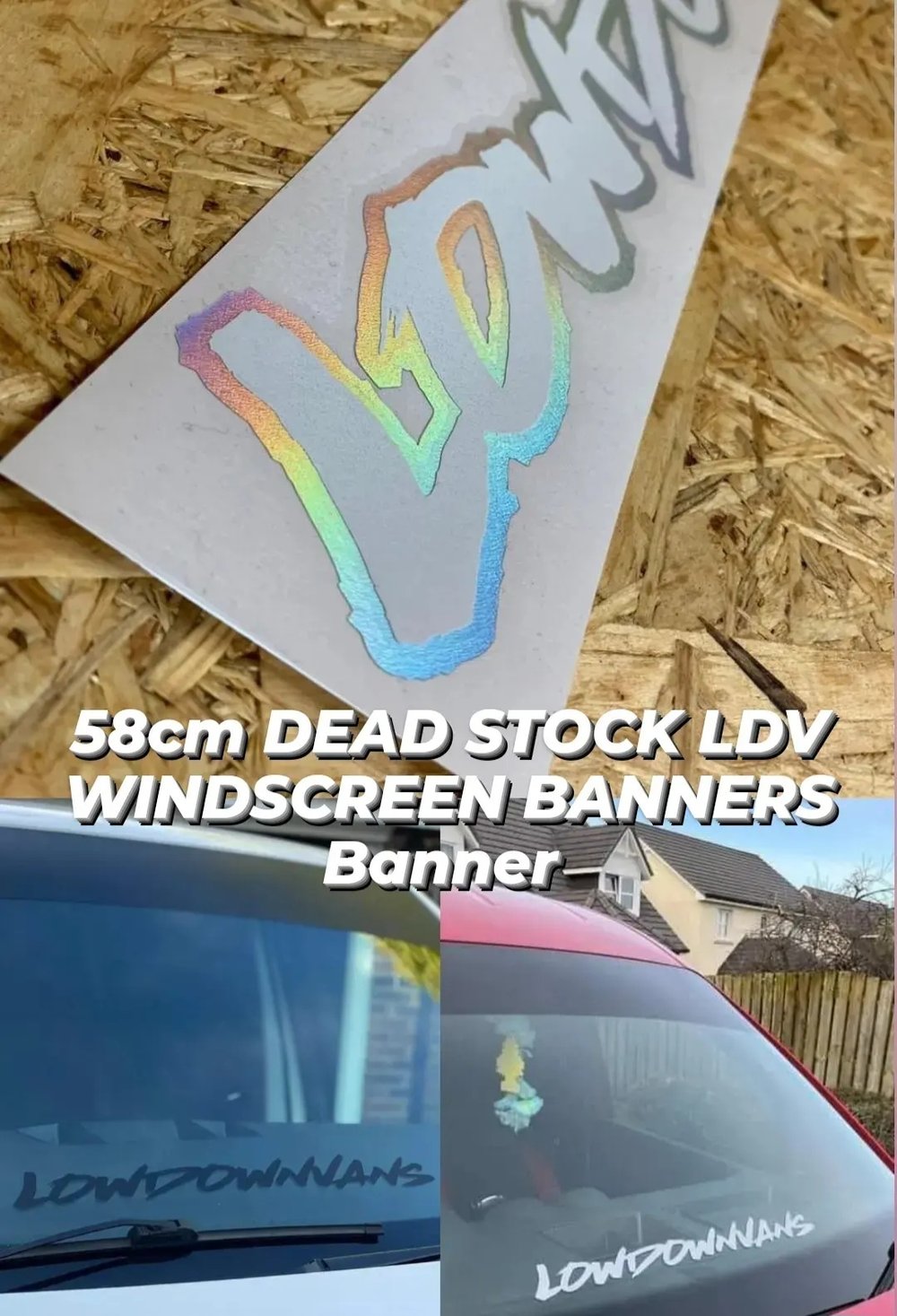 Image of LDV DEAD STOCK WINDSCREEN BANNER 