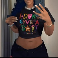 Image 2 of  Crop Top I Don’t Give A Shit