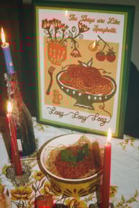 Image 3 of The Days are Like Soaghetti Print