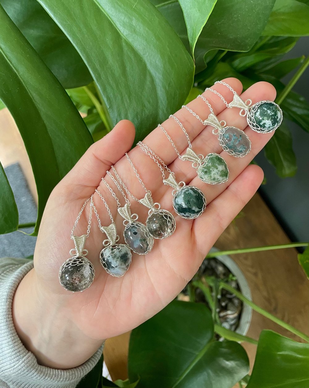 forest muse crystal necklaces!