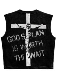 Image 3 of #Barbwire Virgin Mary Cut off Sleeves Thermo 