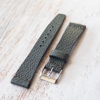 Image 1 of 19mm Corfam Style Pigskin In Racing Green