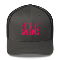 Image 11 of HOT GIRLS SAVE LIVES - THE TRUCKER HAT IN PINK 