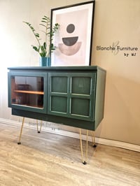 Image 7 of TV / Media Sideboard in Emerald Green on Hairpin legs, by Nathan