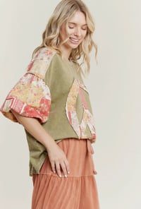 Image 9 of Patchwork Boho Top