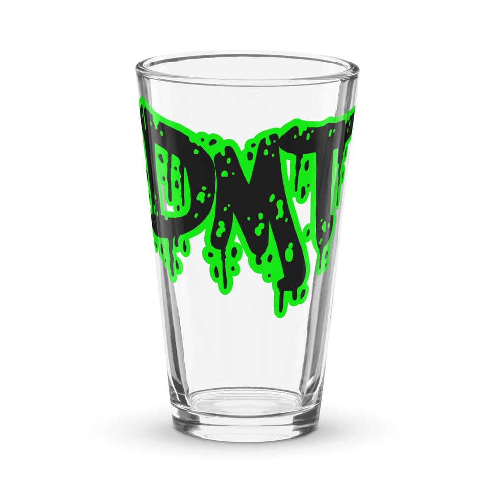 DMT logo Shaker pint glass