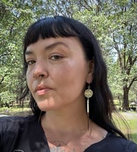 Image 3 of Buffalo nickel earrings with quill 