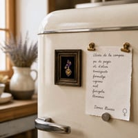 Image 1 of Made to stick / Magnet Wood Frame lila gold