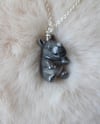Baby rhino necklace