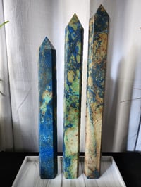Image 3 of 4lb XL Azurite with Malachite & Chrysocolla Crystal Towers - 3 Styles
