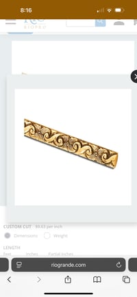 Image 2 of The Western Scroll Gold Stacking Ring