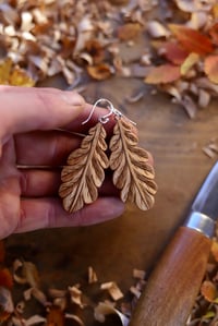 Image 7 of Oak Leaf  Earrings 