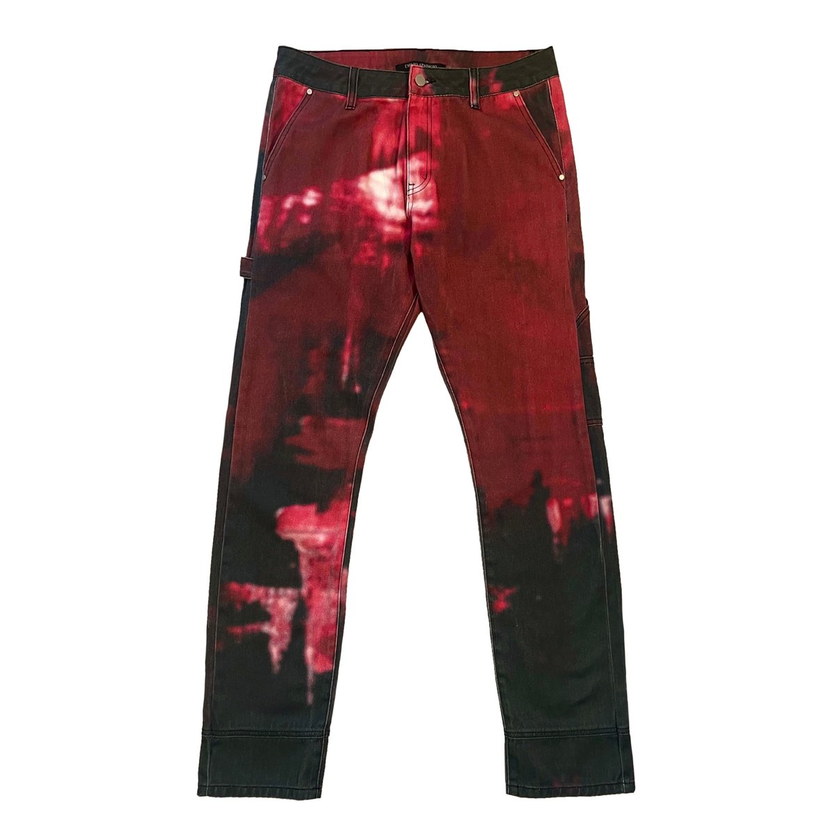 “Bleeding” Denim Pants