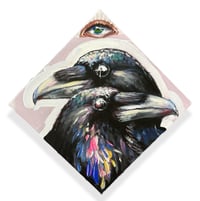 Image 1 of “BETWEEN WORLD” ORIGINAL PAINTING BY NIKITA ROSALIND 10”x10”