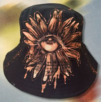 Image 1 of “FLOWER POWER” BLEACH PAINTED BUCKET HAT ONE SIZE