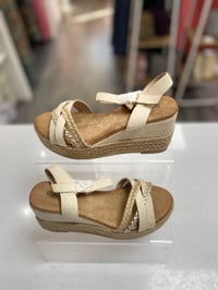 Image 1 of Platform Wedge - Beige