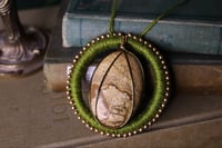Image 5 of Green linen picture jasper necklace